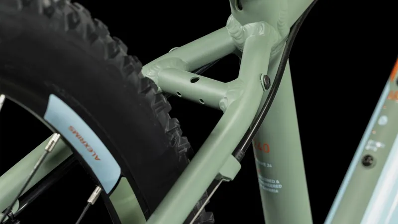 Cube Acid 240 Disc Children's Bike in Green/Orange-1